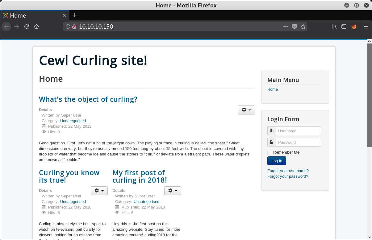 Cewl Curling site!