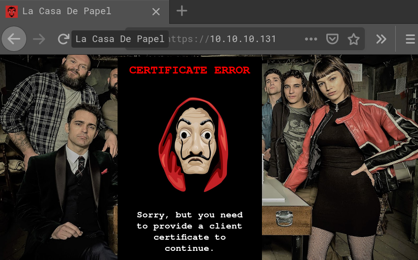 HTTPS Certificate Error