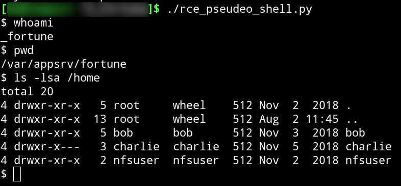 Pseudo Shell